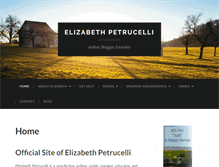 Tablet Screenshot of elizabethpetrucelli.com